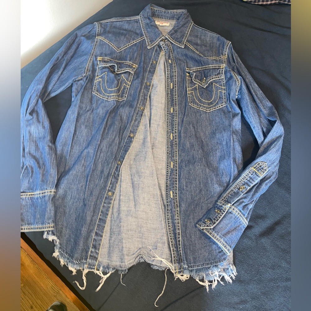 True Religion Denim Button Up